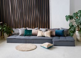 Угловой диван-кровать трансформер MIELLA Lora Short, серый