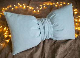 Декоративная подушка MIELLA Бант голубой
